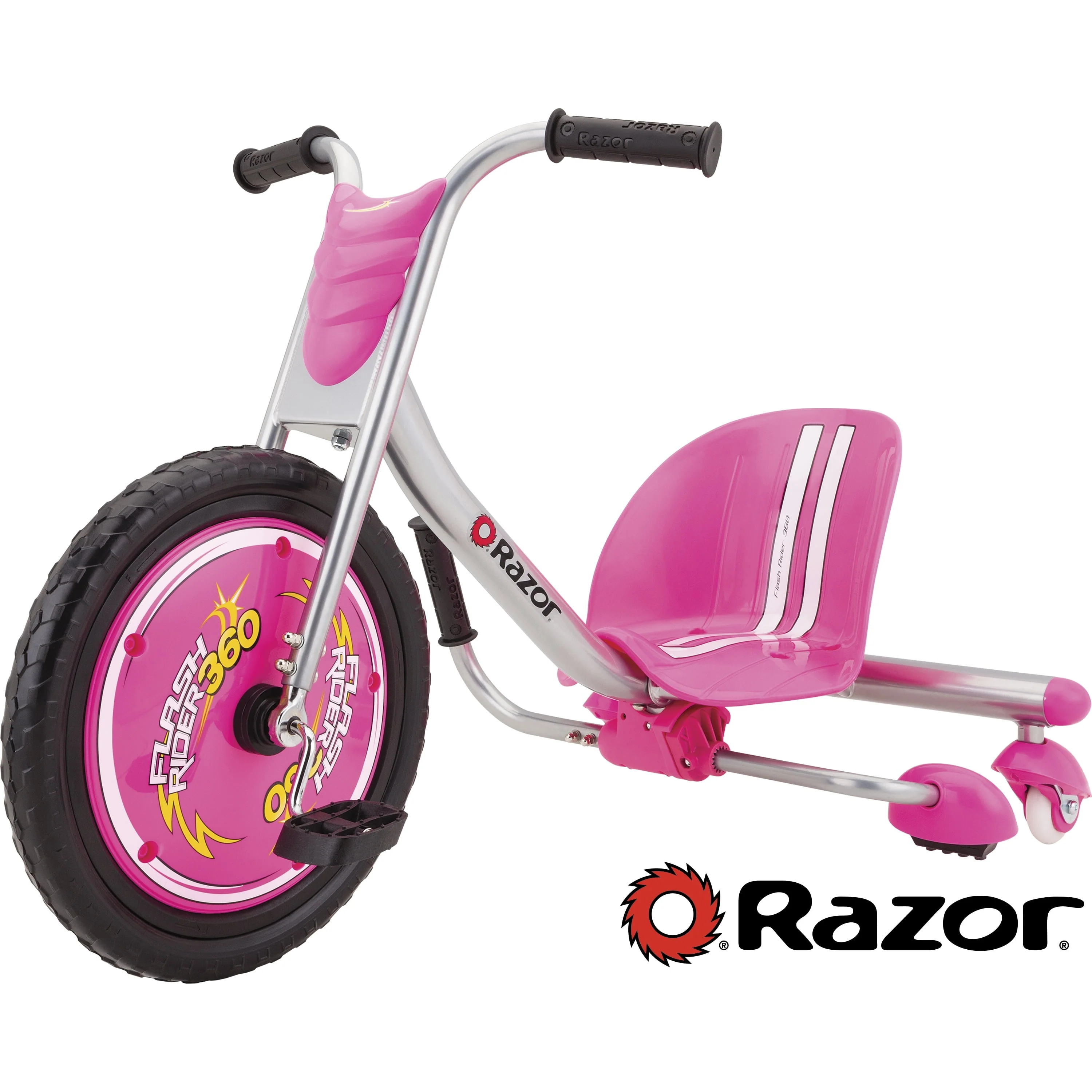 Razor FlashRider 360 Tricycle with Sparks - Pink, 16