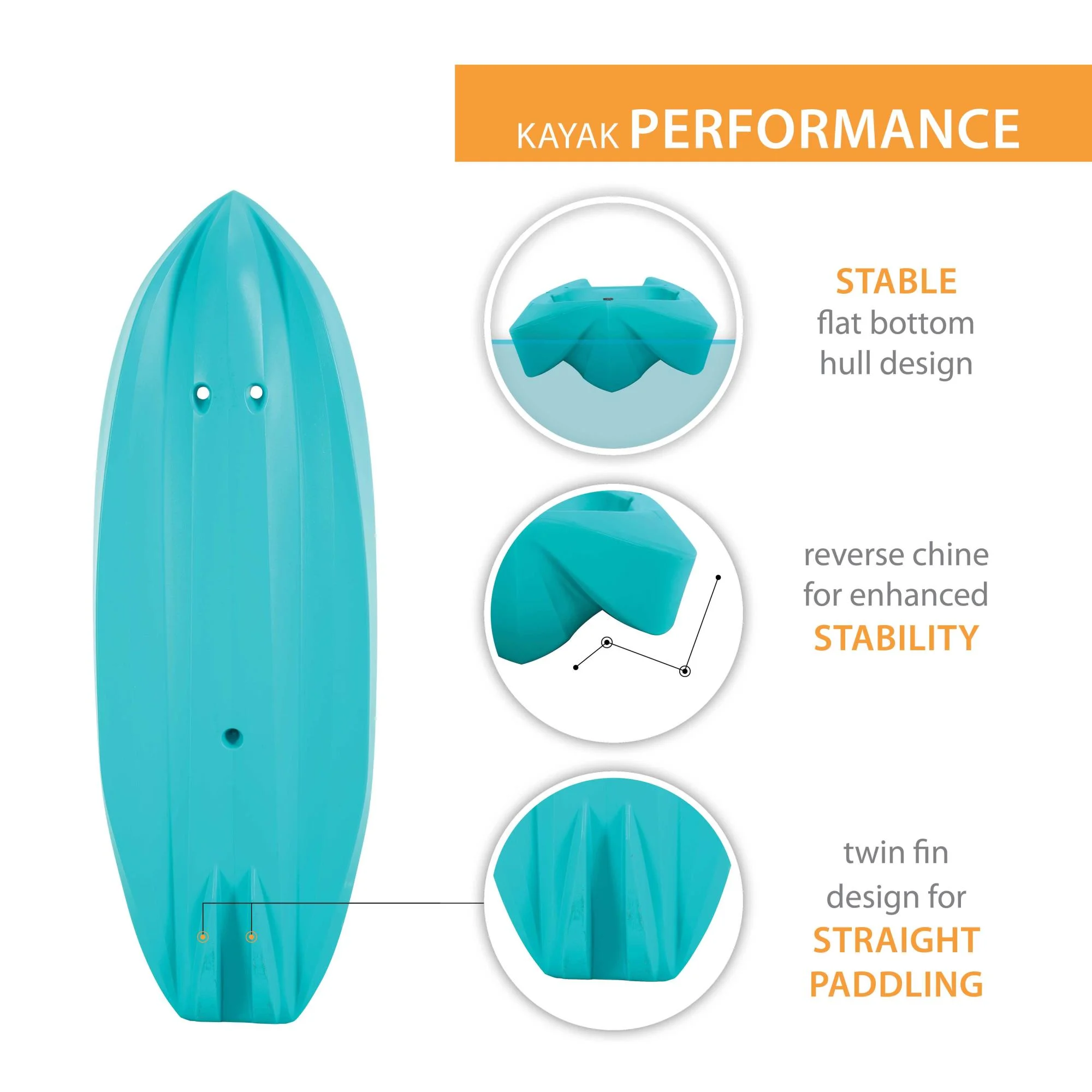 Lifetime Wave 6 ft Youth Kayak, Fire Red (91401)