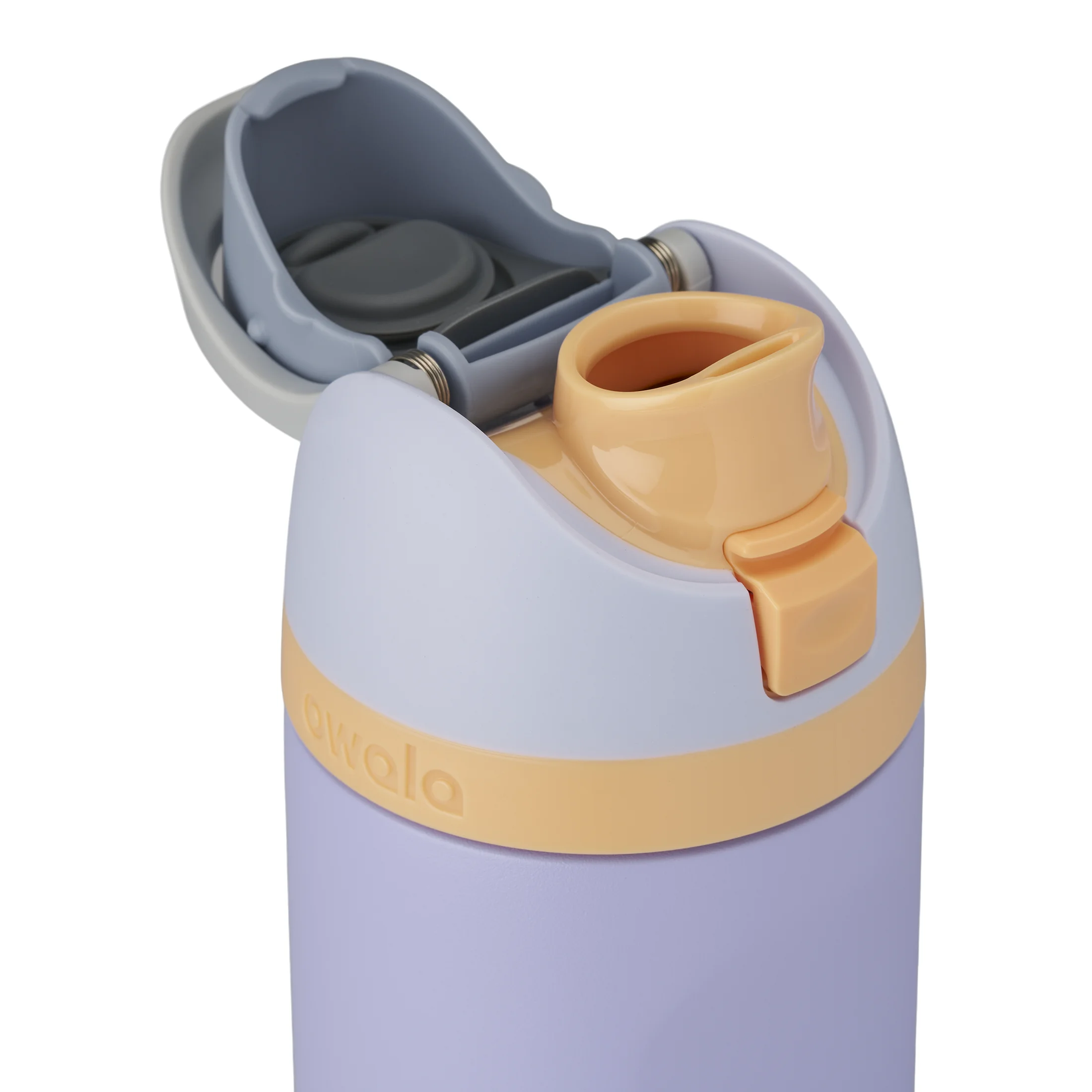 (4 pack) Owala FreeSip Stainless Steel Water Bottle, 24oz, Cloud 9 Light Purple