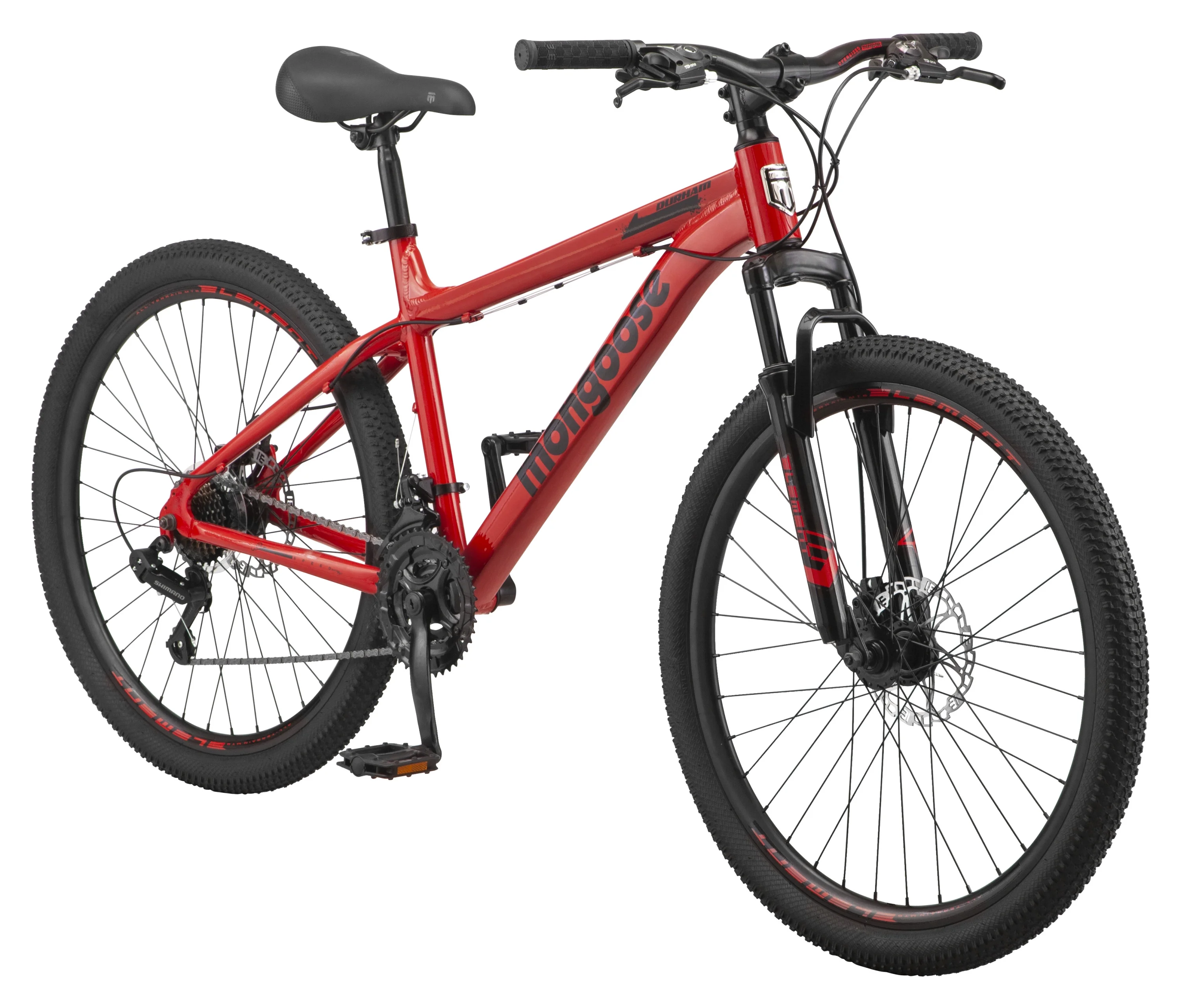 26-in. Durham Unisex Mountain Bike, Red and Black, 21 Speeds