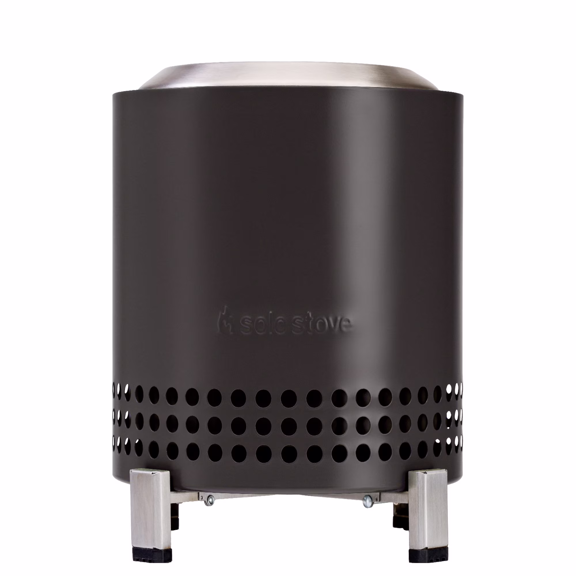 Solo Stove Mesa XL Tabletop Fire Pit with Stand | Low Smoke Outdoor Mini Fire for Urban & Suburbs | Fueled by Pellets or Wood, Stainless Steel, With Travel Bag, H: 8.6