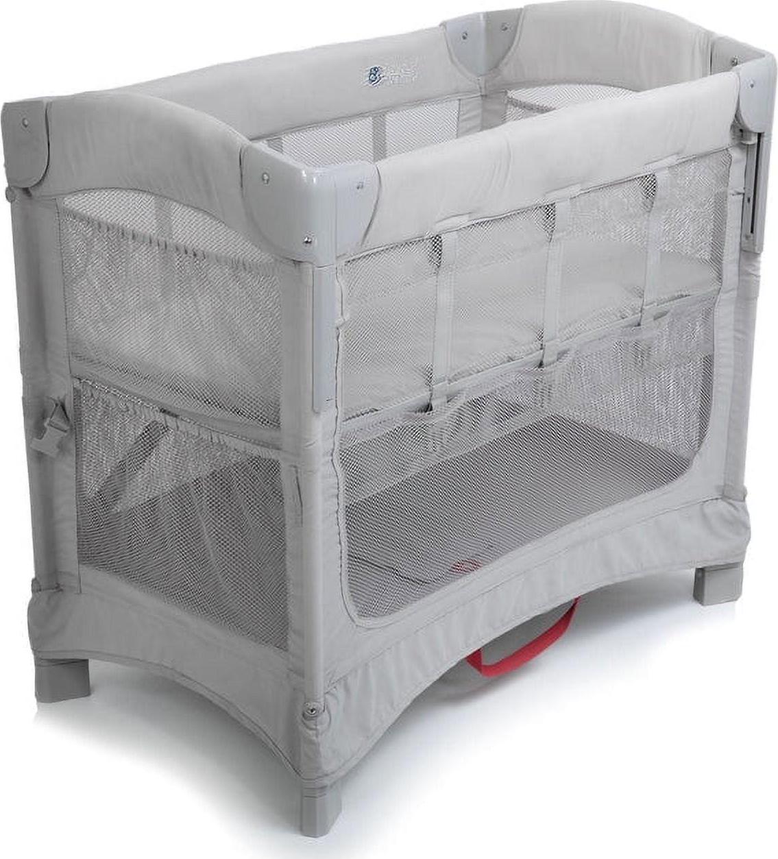 Arm-s Reach Mini 2-in-1 Co-Sleeper Bassinet. Grey