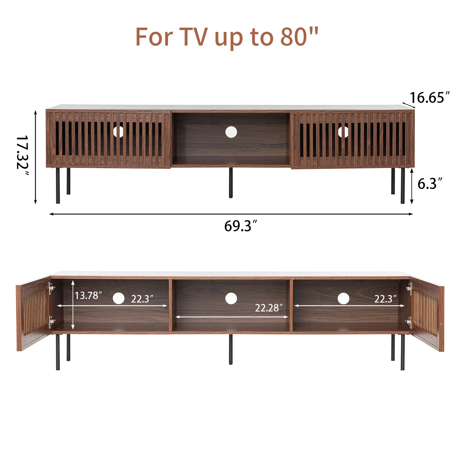 Hommpa TV Stand for 80