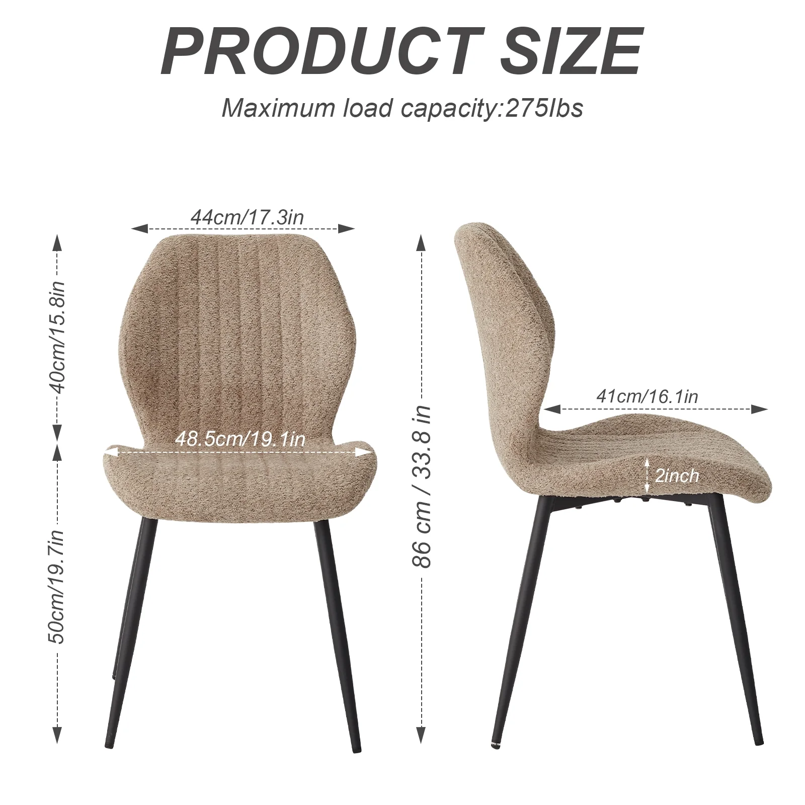 5pcs Rectangle Dining Table Chairs Set for 4, 63