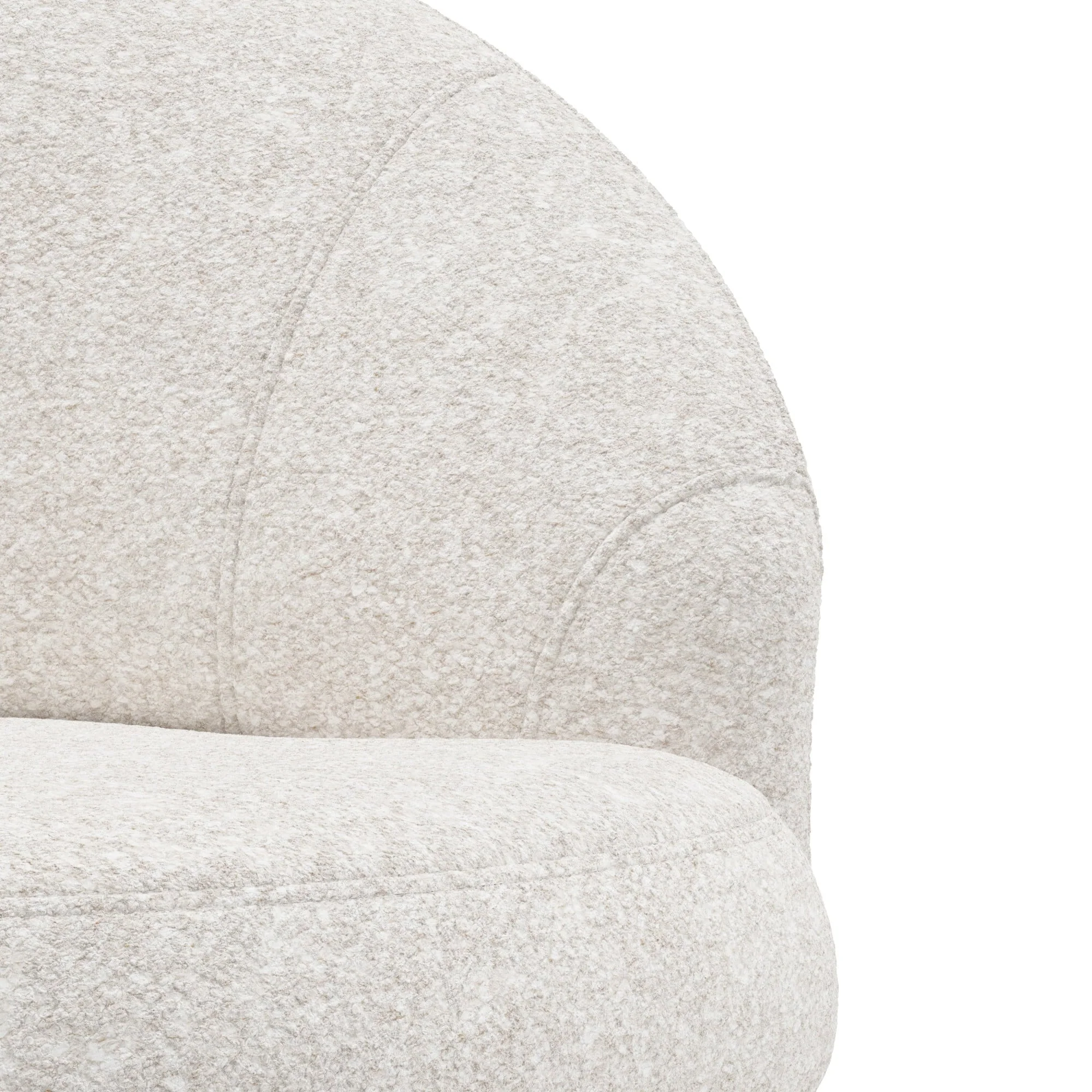 Hillsdale Boulder Upholstered Swivel Storage Chair, Ash White