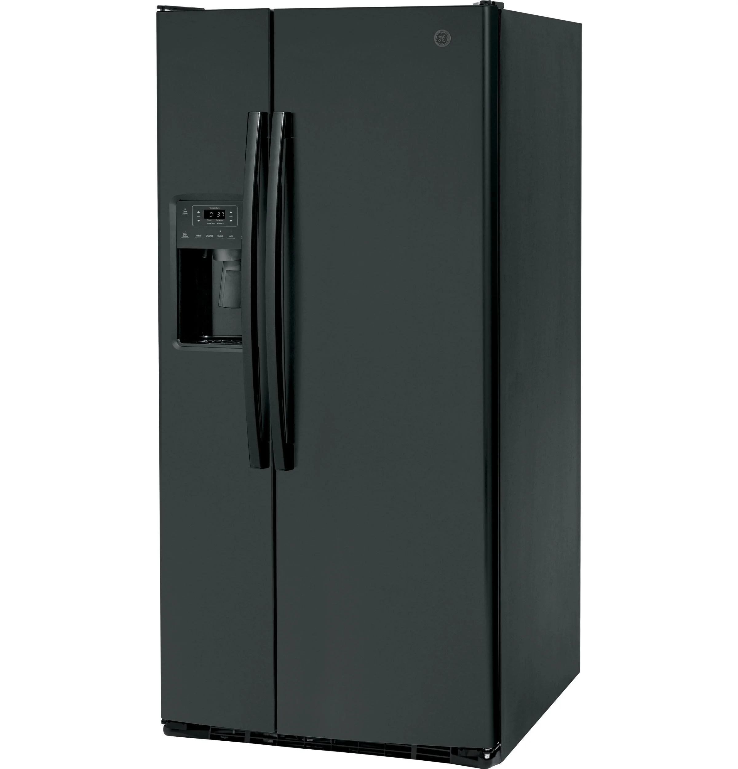 General Electric Side by Side Freestanding Refrigerator, Black