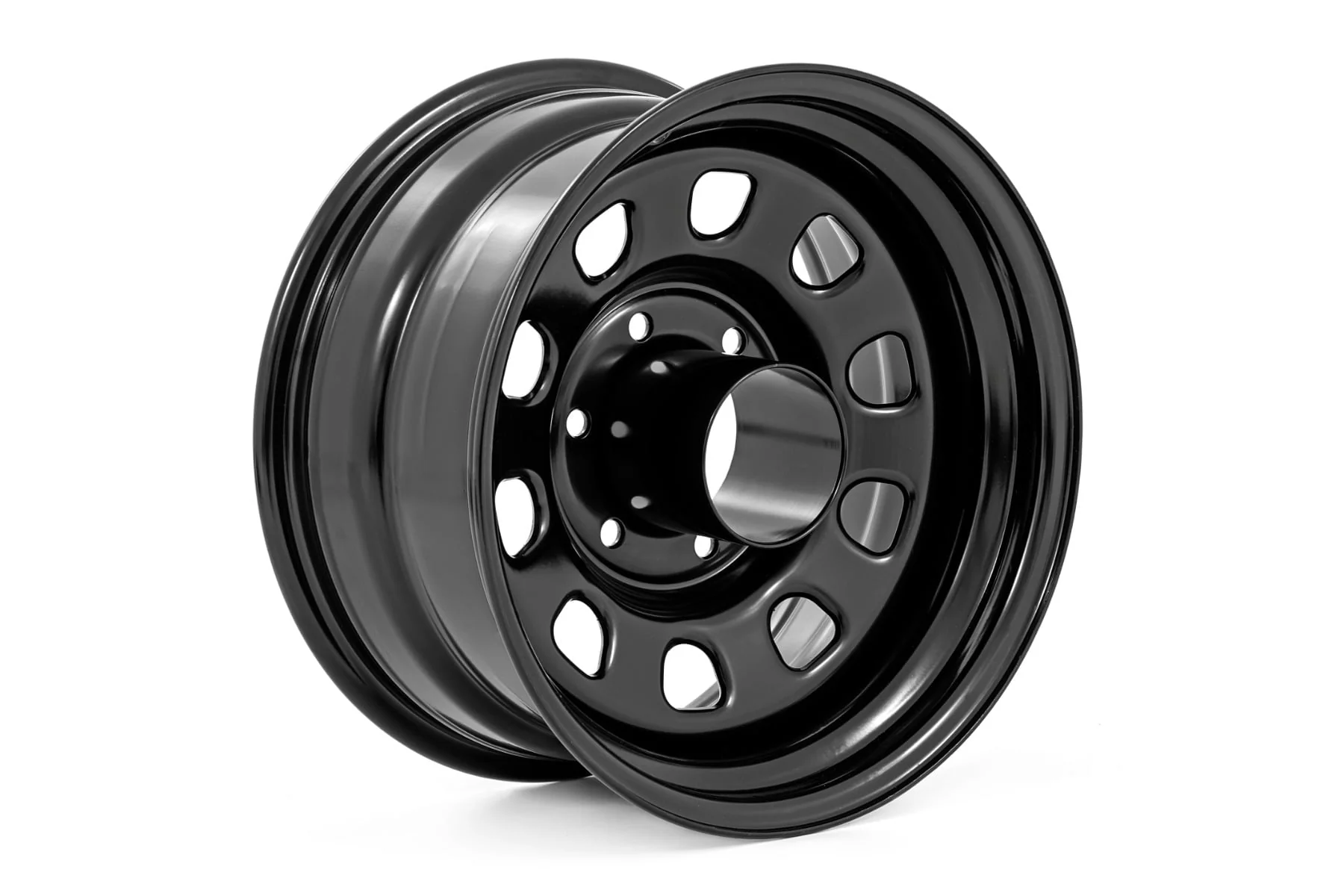 Rough Country Black Steel Wheel | 15x8 | 5x4.5 | -19mm  - RC158545