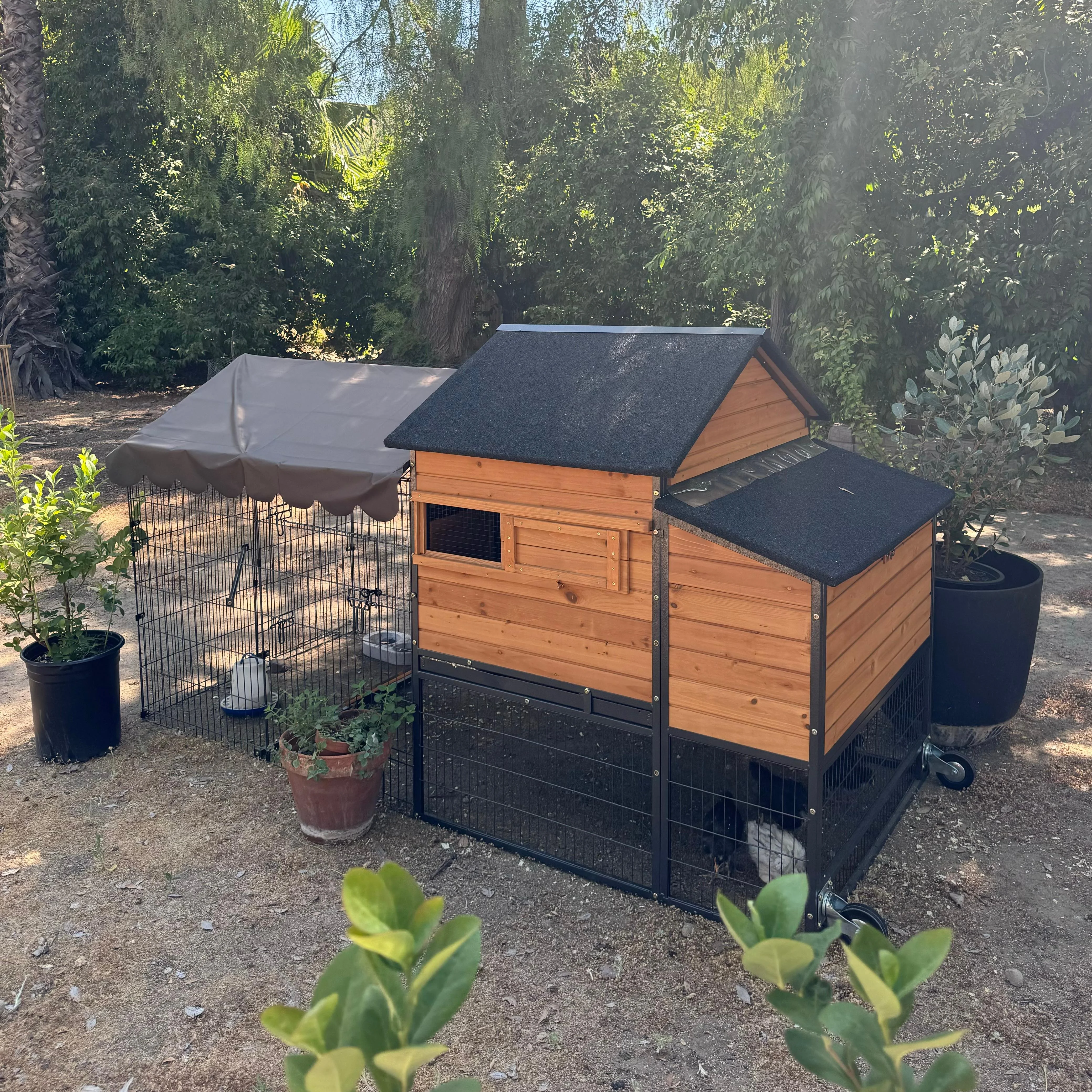 AIVITUVIN Mobile Chicken Coop 85