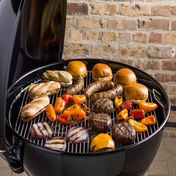 26 in. Original Kettle Premium Charcoal Grill in Black with Built-In Thermometer