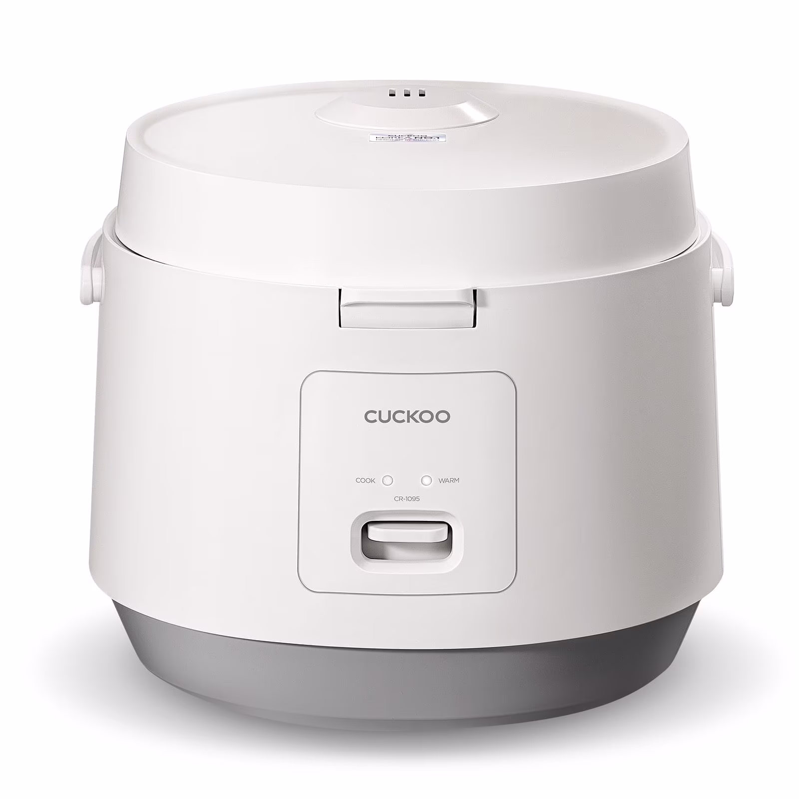 Cuckoo Rice Cooker 20 Cups Cooked Warmer with Nonstick Pot Easy Switch Start White (CR-1095)