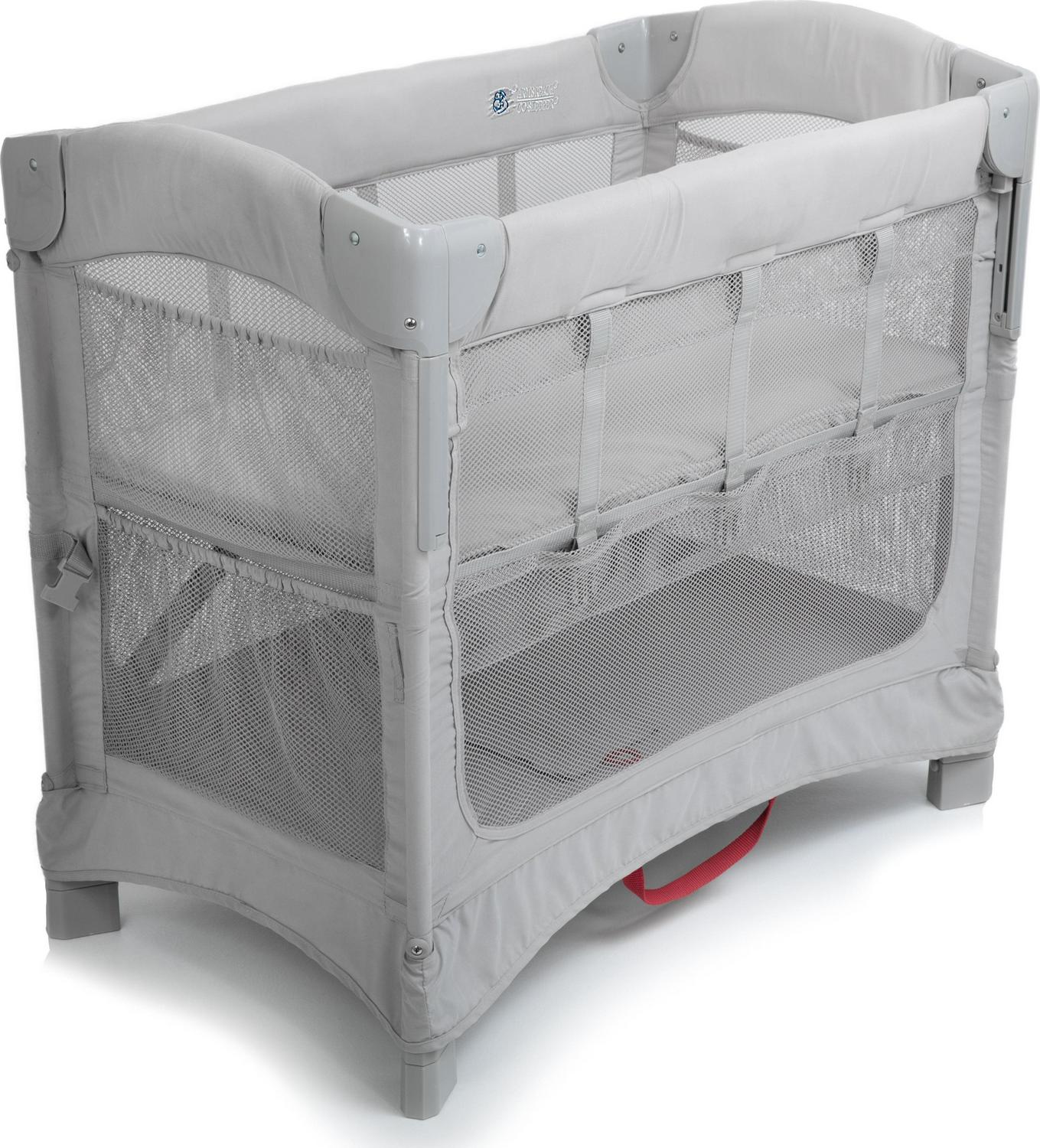 Arm-s Reach Mini 2-in-1 Co-Sleeper Bassinet. Grey