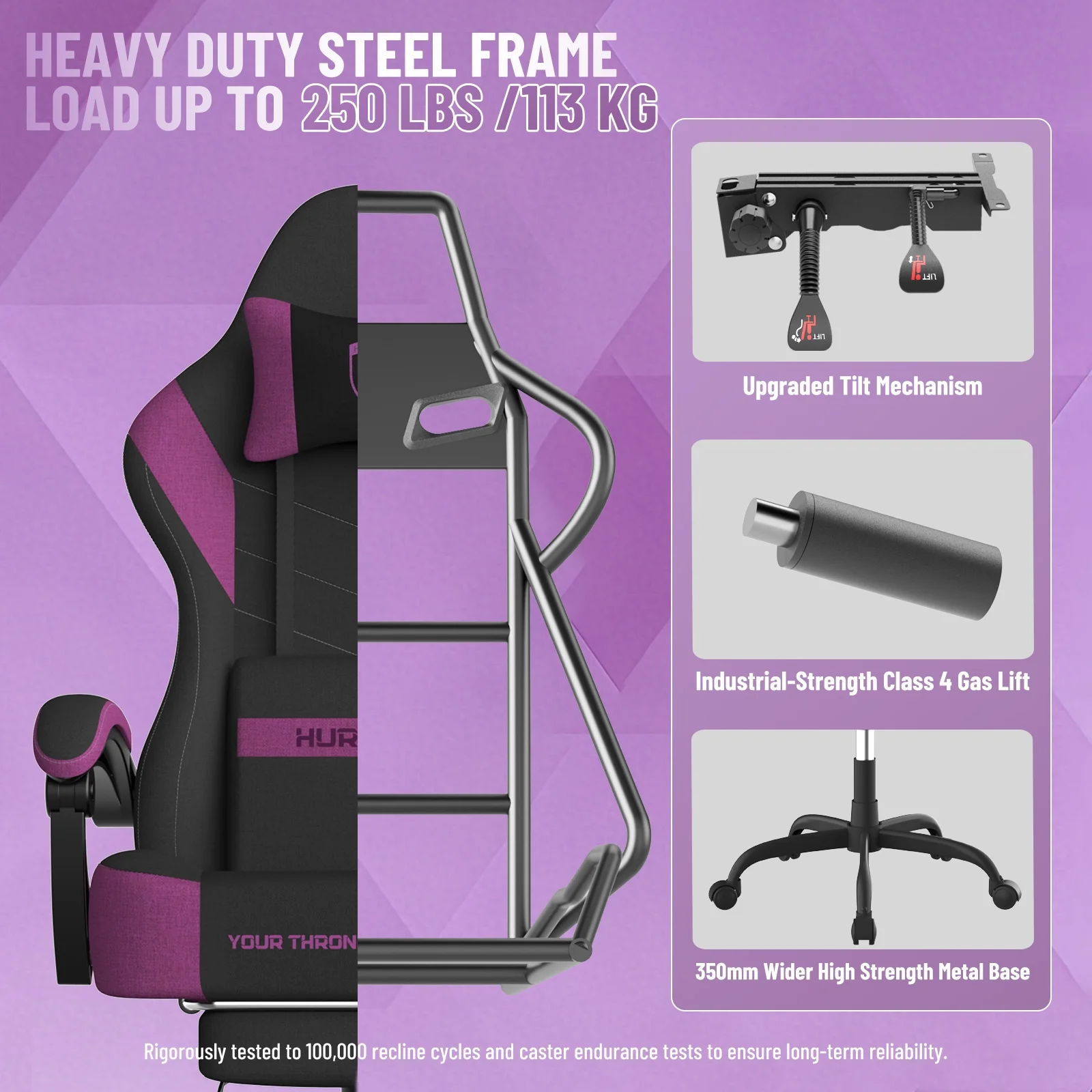 SOONTRANS Gaming Chair for Adults, Ergonomic Linen Fabric Computer Chair with Massage Lumbar Pillow, Gamer Game Chair with Adjustable Headrest, Comfortable Office Chair for Home, White