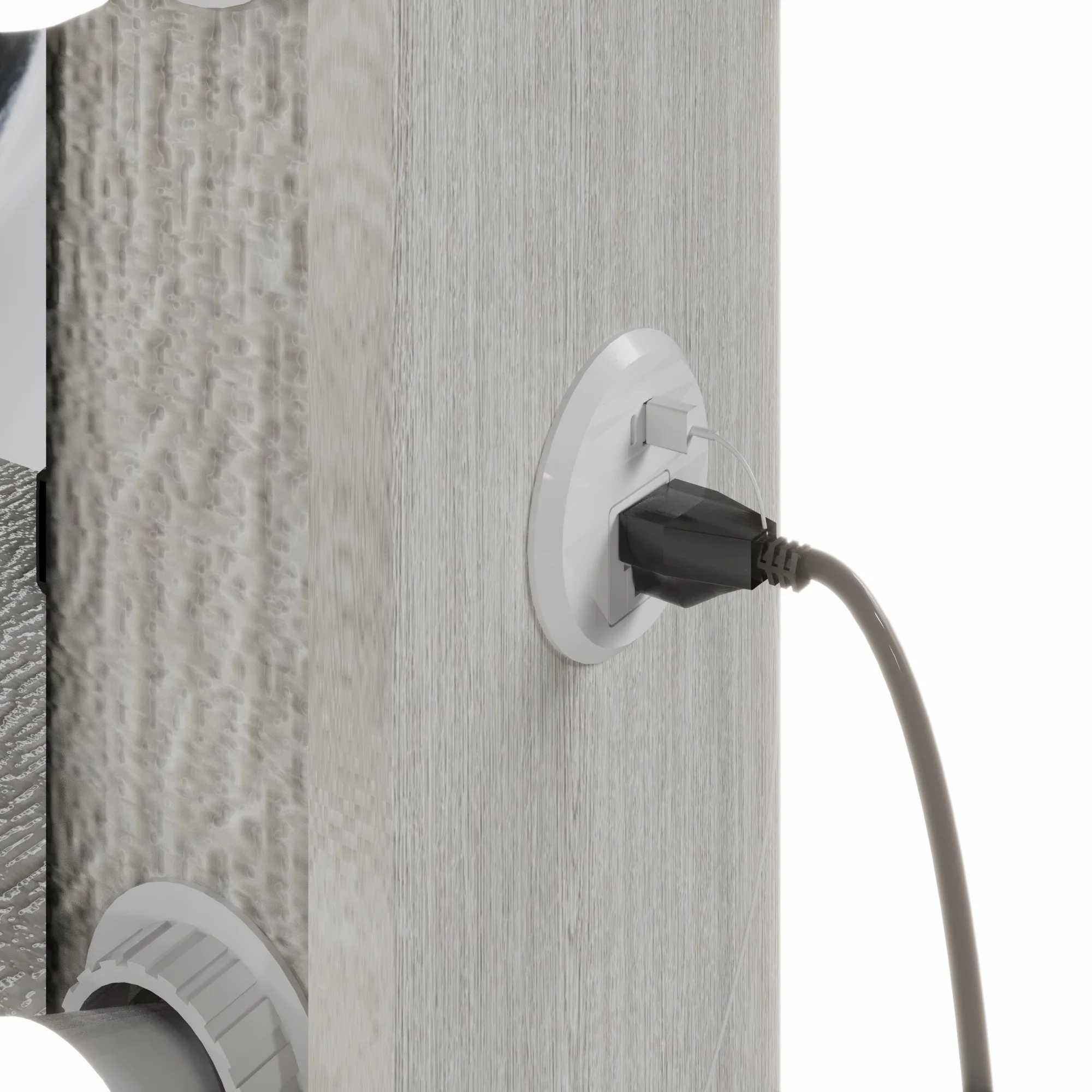 Boahaus GRWM Diana White Makeup Vanity with 7 Drawers, Mirror, Lights & Charging Station