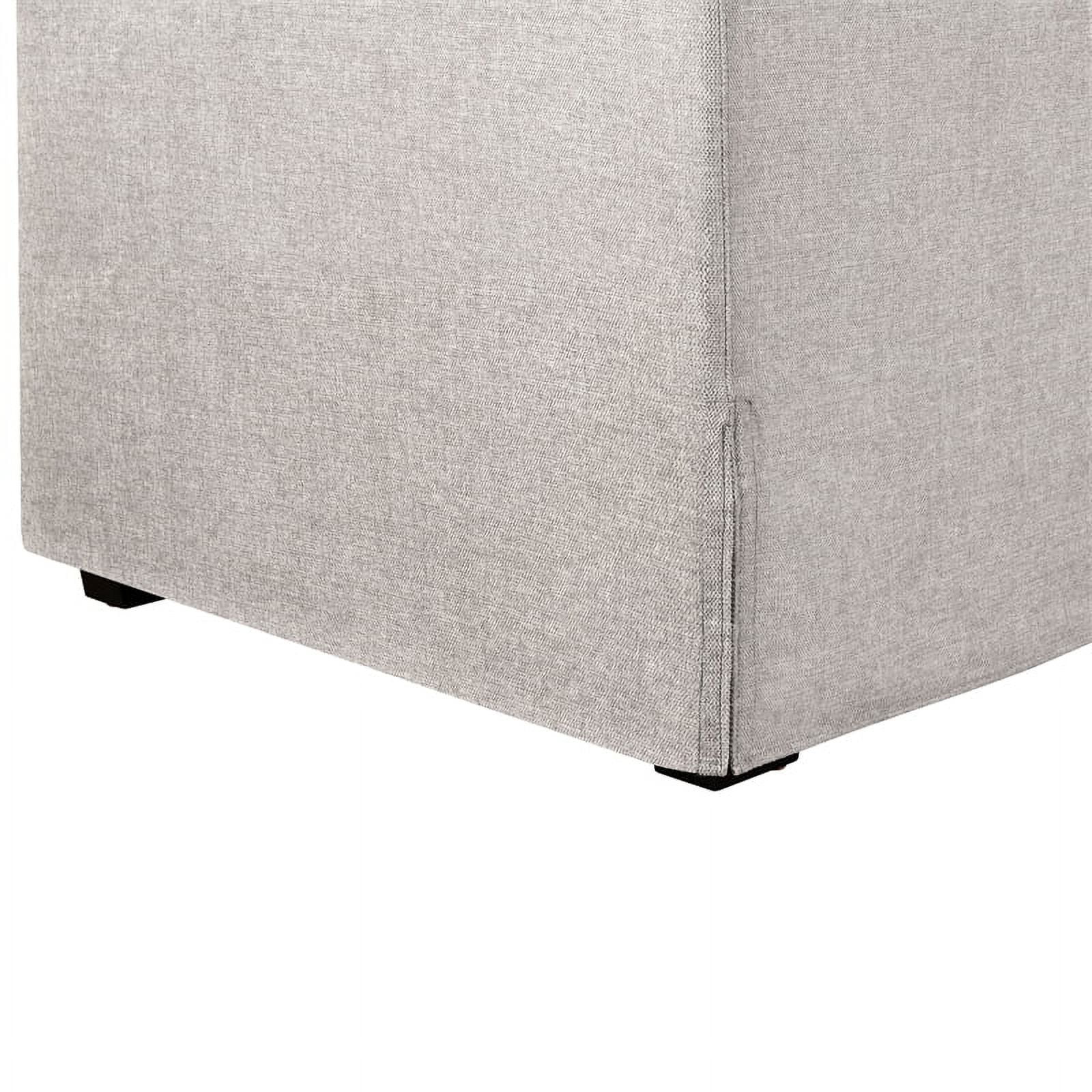 Serta Hanson Modern Farmhouse Convertible Sofa with Queen Size Sleeper, Linen Fabric