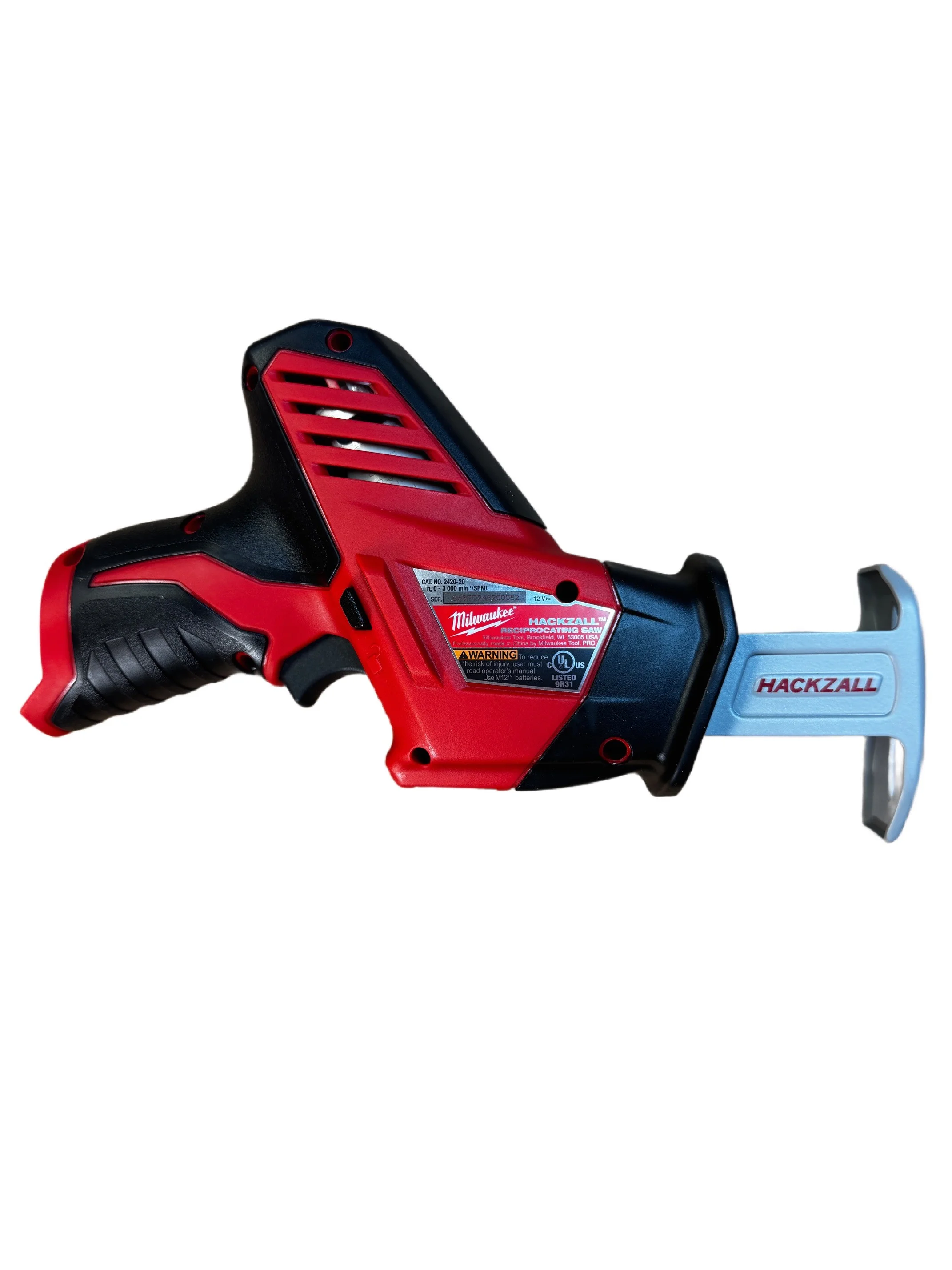 Milwaukee 2420-21 M12 HACKZALL Reciprocating Saw Kit �C Includes Compact Cordless Saw with (1) 1.5 Ah Battery,  M12 Charger, & Tool Bag