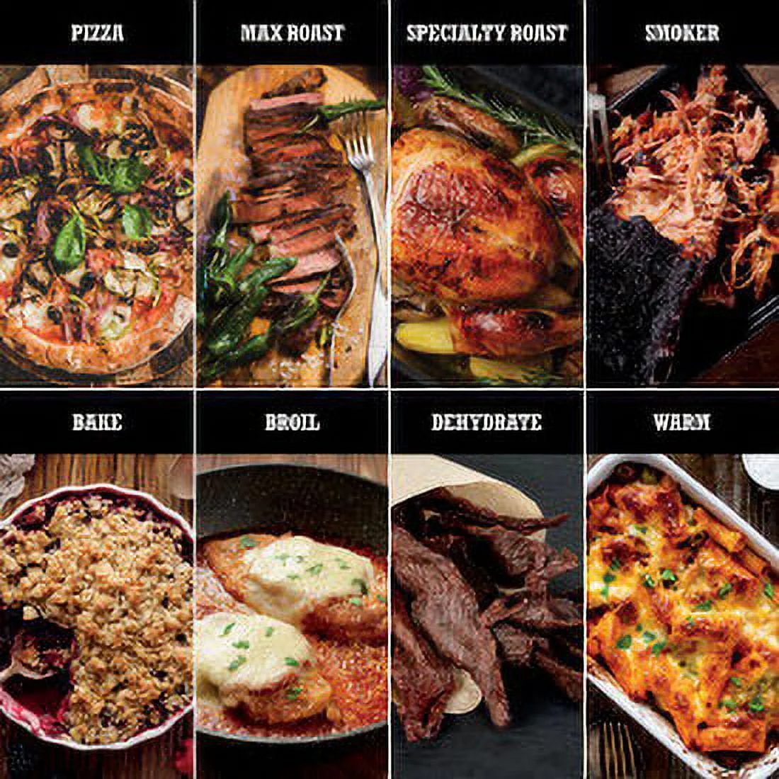 Ninja Woodfire�?8-in-1 Outdoor Oven, 700°F High-Heat Roaster, Artisan Pizza Oven, Foolproof BBQ Smoker with Ninja Woodfire�?Technology, Electric, OO101