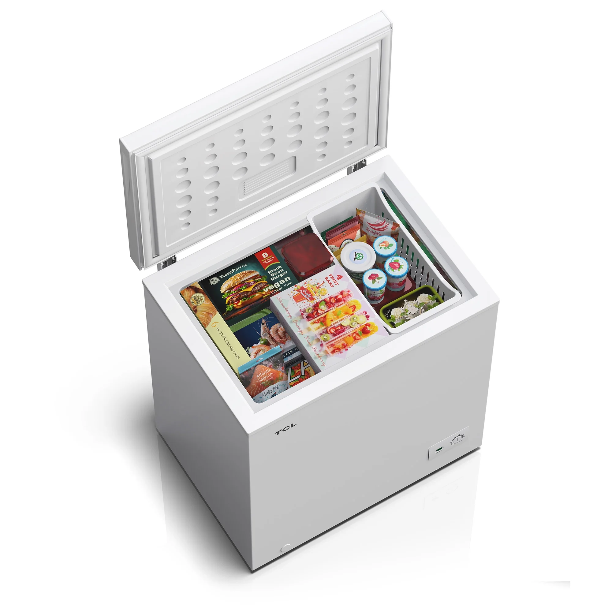 TCL 5.0 Cu. Ft. Chest Freezer, White, Garage Ready, CF053W