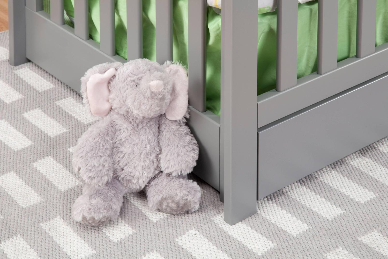 Carter-s by DaVinci Colby 4-in-1 Convertible Crib with Trundle Drawer in Gray