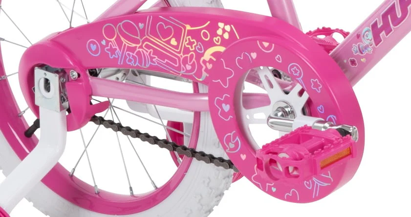 Huffy 16 Inch Sea Star Girl's Bike, Pink Bubble Gum