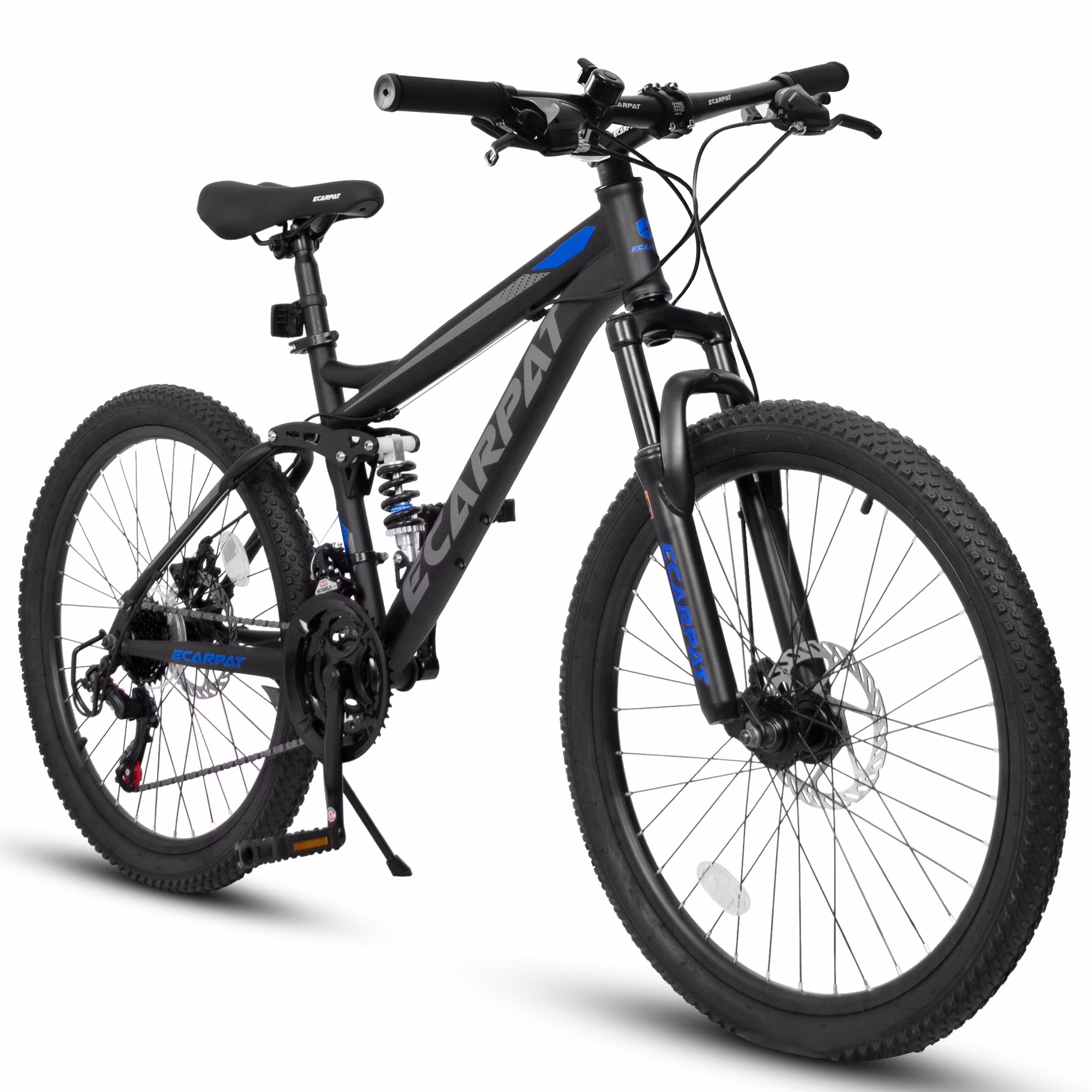27.5-Inch Mountain Bike for Adults | 21-Speed Trail & City Bicycle with Disc Brakes | Gray
