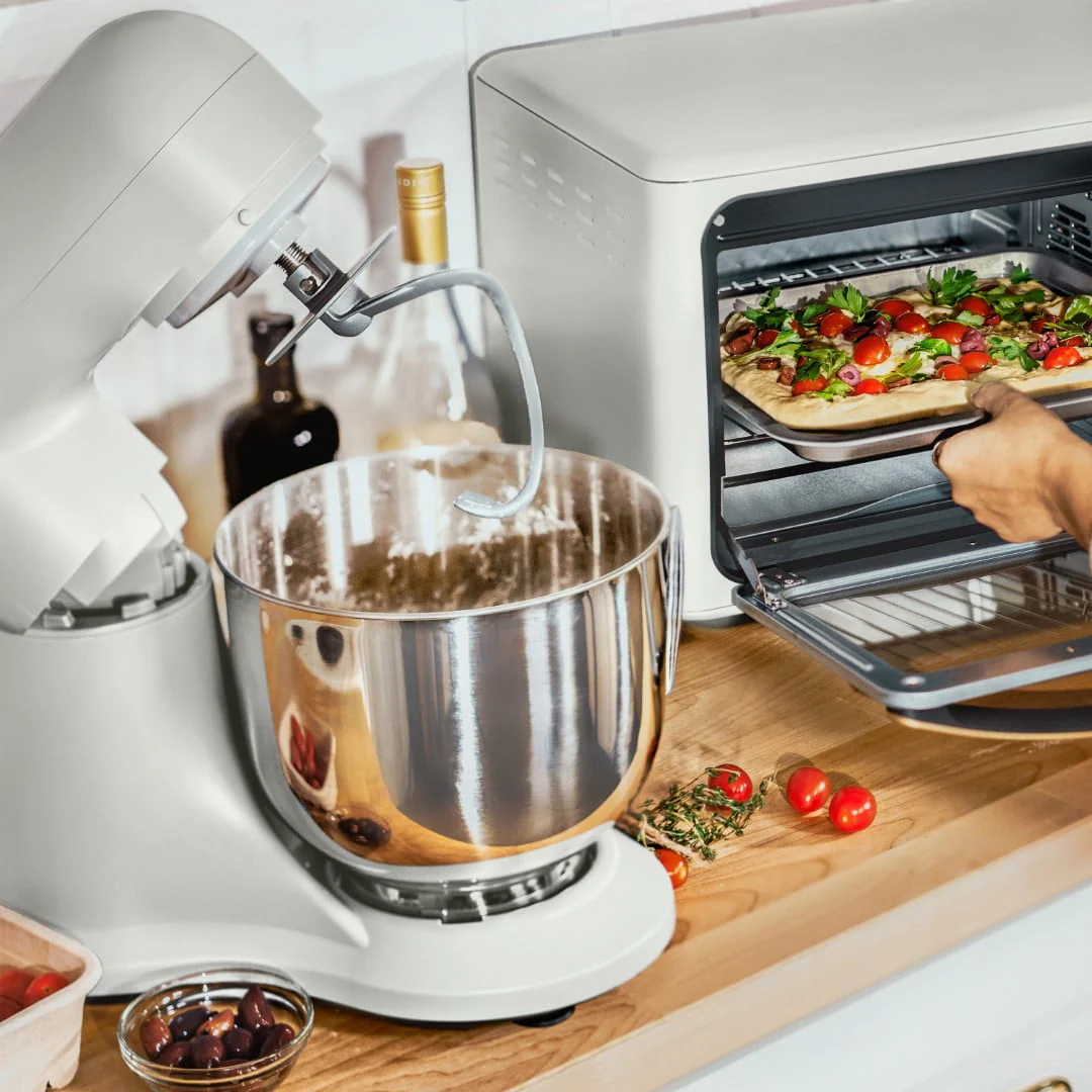 Beautiful 5.3 qt Stand Mixer, Lightweight & Powerful with Tilt-Head, White Icing by Drew Barrymore