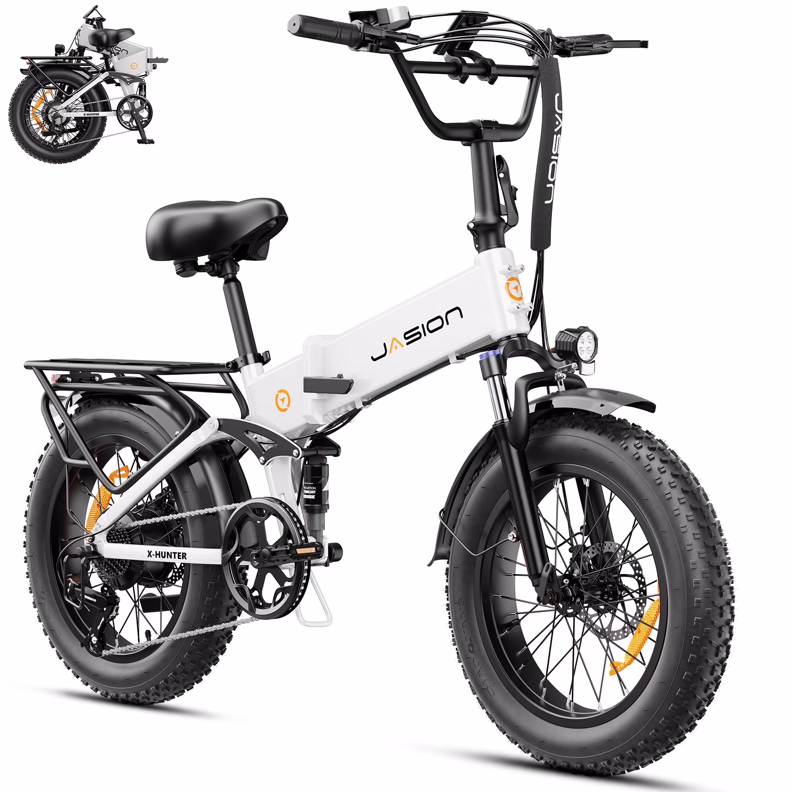 Jasion X-Hunter Electric Bike for Adults, 750W Motor Electric Bicycle with 48V 13AH Removable Battery, 20